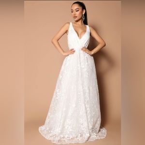 White Embroidered Maxi Dress